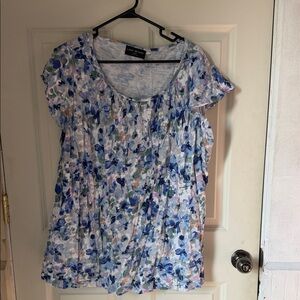 Lane Bryant Multicolor Floral Blouse
